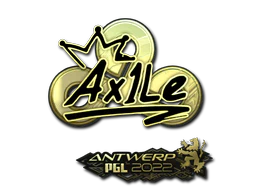 Sticker | Ax1Le (Gold) | Antwerp 2022 image