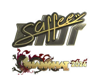 Sticker | saffee (Gold) | Shanghai 2024 image