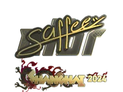 Sticker | saffee (Gold) | Shanghai 2024 image