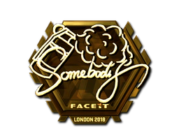 Sticker | somebody (Gold) | London 2018 image