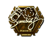 Sticker | somebody (Gold) | London 2018 image