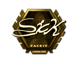 Sticker | SicK (Gold) | London 2018 image