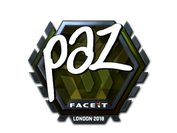 Sticker | paz (Foil) | London 2018 image
