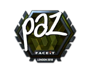 Sticker | paz (Foil) | London 2018 image