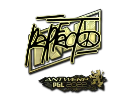 Sticker | Perfecto (Gold) | Antwerp 2022 image