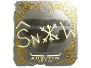 Sticker | snow (Gold) | Austin 2025 image