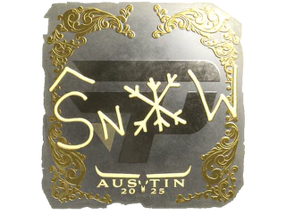 Sticker | snow (Gold) | Austin 2025