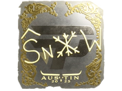 Sticker | snow (Gold) | Austin 2025 image
