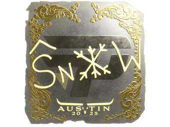 Sticker | snow (Gold) | Austin 2025 image
