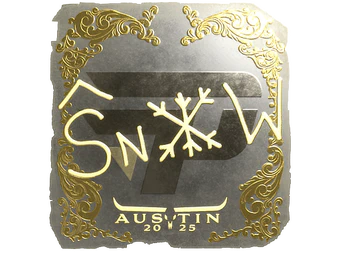 Sticker | snow (Gold) | Austin 2025 image