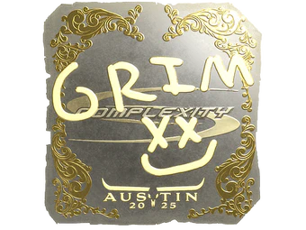 Sticker | Grim (Gold) | Austin 2025 image