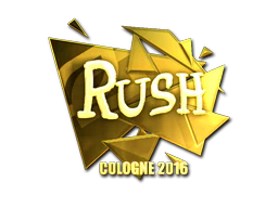 Sticker | RUSH (Gold) | Cologne 2016 image