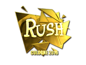 Sticker | RUSH (Gold) | Cologne 2016 image