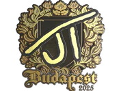 Sticker | JT (Gold) | Budapest 2025 image