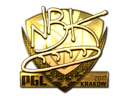 Sticker | NBK- (Gold) | Krakow 2017 image