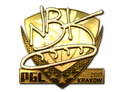 Sticker | NBK- (Gold) | Krakow 2017 image