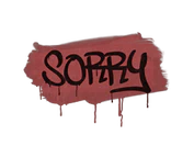 Sealed Graffiti | Sorry (Blood Red) image