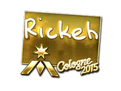 Sticker | Rickeh (Gold) | Cologne 2015 image