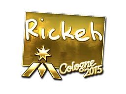 Sticker | Rickeh (Gold) | Cologne 2015 image