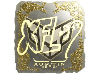 Sticker | xfl0ud (Gold) | Austin 2025 image