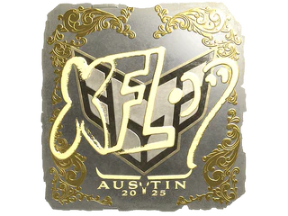 Sticker | xfl0ud (Gold) | Austin 2025