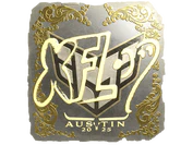 Sticker | xfl0ud (Gold) | Austin 2025 image