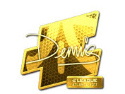 Sticker | dennis (Gold) | Atlanta 2017 image
