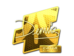 Sticker | dennis (Gold) | Atlanta 2017 image