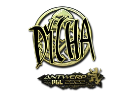 Sticker | dycha (Gold) | Antwerp 2022 image