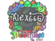 Sticker | alex666 (Holo) | Budapest 2025 image