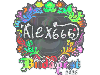 Sticker | alex666 (Holo) | Budapest 2025