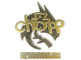 Sticker | chopper (Gold) | Copenhagen 2024