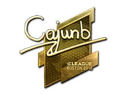Sticker | cajunb (Gold) | Boston 2018 image