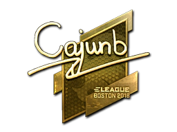 Sticker | cajunb (Gold) | Boston 2018 image