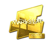 Sticker | markeloff (Gold) | Atlanta 2017 image