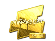 Sticker | markeloff (Gold) | Atlanta 2017 image