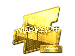 Sticker | markeloff (Gold) | Atlanta 2017 image