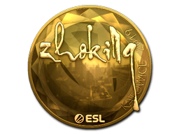 Sticker | zhokiNg (Gold) | Katowice 2019 image