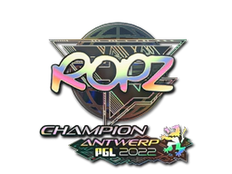 Sticker | ropz (Holo, Champion) | Antwerp 2022 image