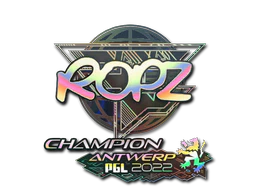 Sticker | ropz (Holo, Champion) | Antwerp 2022 image