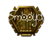 Sticker | smooya (Gold) | London 2018 image