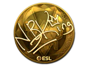 Sticker | NBK- (Gold) | Katowice 2019 image