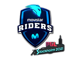 Sticker | Movistar Riders (Foil) | Stockholm 2021 image