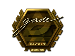 Sticker | gade (Gold) | London 2018 image