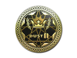 Sticker | Dust II (Gold) image