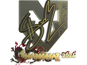Sticker | siuhy (Gold) | Shanghai 2024 image