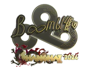 Sticker | Boombl4 (Gold) | Shanghai 2024 image