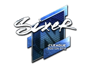 Sticker | SIXER (Foil) | Boston 2018 image