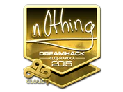 Sticker | n0thing (Gold) | Cluj-Napoca 2015 image