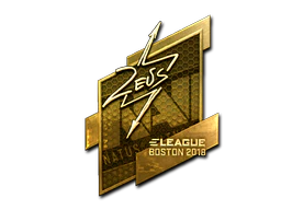 Sticker | Zeus (Gold) | Boston 2018 image